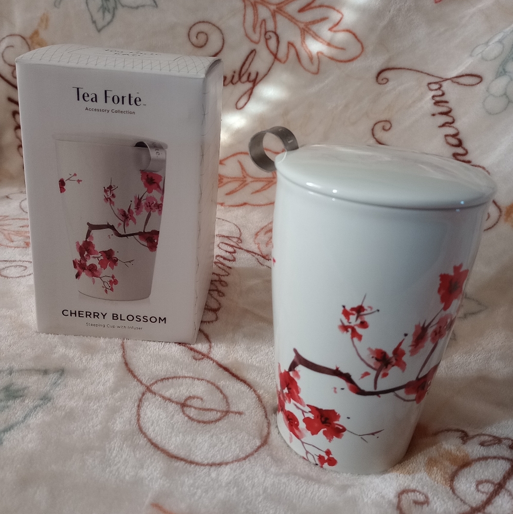 Tea Infuser Ceramic Cup with Lid for loose leaf